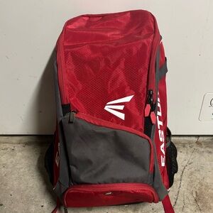 Easton baseball Backpack in Red and Gray